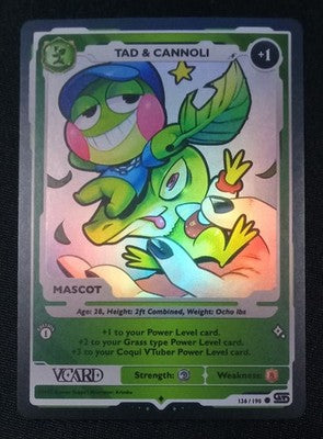 GamerSupps VCard Rising Stars 1st Edition - Tad & Cannoli Holo Mascot - 136/190