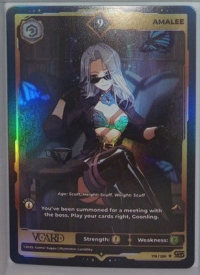 VCard Awakened Worlds - 1st Edition - Rare Power 9 AmaLee Holo