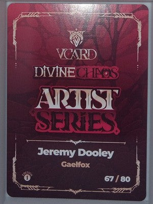 VCard Divine Chaos 1st Edition Artist Series Box Topper - Looking (Respectfully)