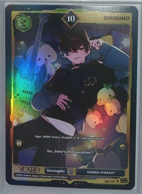 VCard Divine Chaos - 1st Edition - Ultra Rare Power 10 Sykkuno