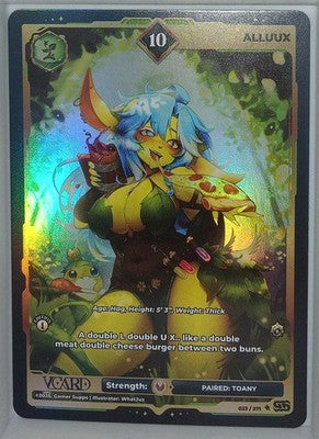 VCard Divine Chaos - 1st Edition - Ultra Rare Power 10 Alluux