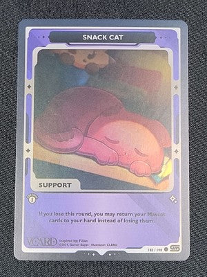 GamerSupps VCard Rising Stars 1st Edition - Snack Cat Holo Support - 183/190