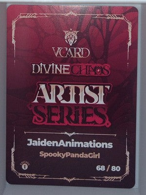 VCard Divine Chaos 1st Edition - Artist Series Box Topper - Storyboard