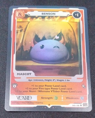 GamerSupps VCard Rising Stars 1st Edition - Benson Holo Mascot - 145/190