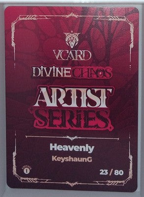 VCard Divine Chaos 1st Edition - Artist Series Box Topper - Heavenly