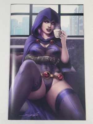 M House Peyton Blue #1 Raven Tea Time Cosplay Virgin Variant