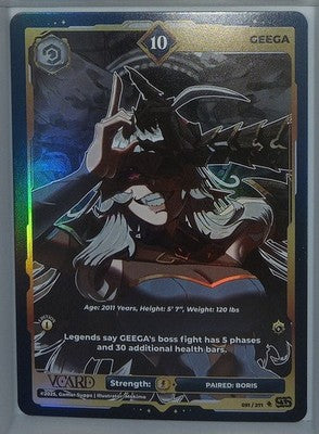 VCard Divine Chaos - 1st Edition - Ultra Rare Power 10 Geega