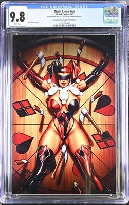 Tight Lines #nn CGC 9.8 Sidekicks Fate Virgin Metal #'d 1/1 Harley Quinn