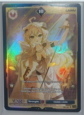 VCard Divine Chaos - 1st Edition - Ultra Rare Power 10 Laimu