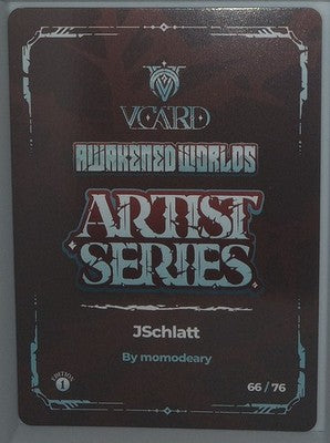 VCard Awakened Worlds 1st Edition Artist Series Box Topper Out To Pasture