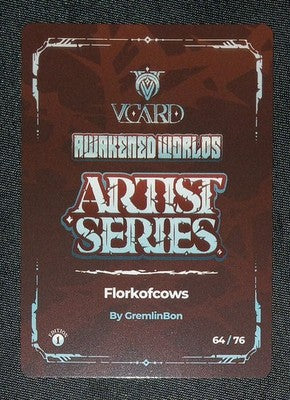 VCard Awakened Worlds 1st Edition Artist Series Box Topper Pretty Privilege