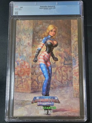 Patriotika United #3 CGC 9.8 Team Omega Edition Virgin Variant