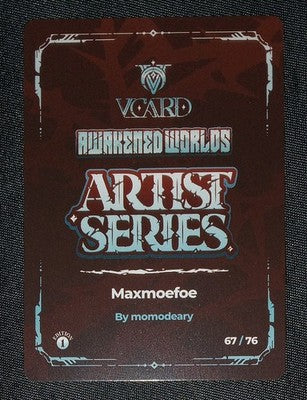 GamerSupps VCard Awakened Worlds 1st Edition Artist Series Topper Massive Legend