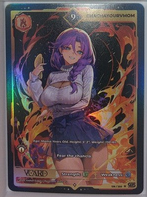 VCard Awakened Worlds - 1st Edition - Rare Power 9 ChaChaYourVmom Holo