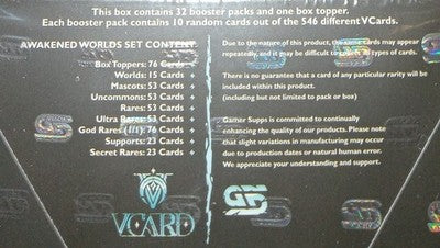 VCard - Awakened Worlds First Edition Booster Box - Sealed