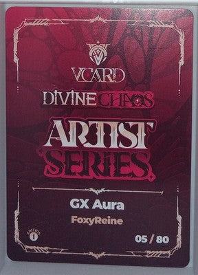 VCard Divine Chaos 1st Edition - Artist Series Box Topper - GX Aura