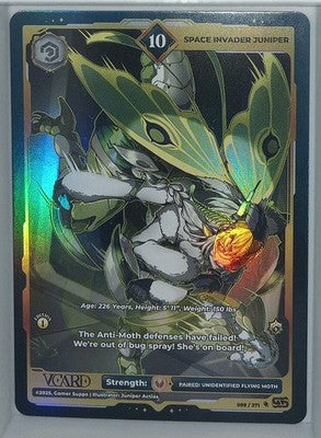 VCard Divine Chaos - 1st Edition - Ultra Rare Power 10 Space Invader Juniper