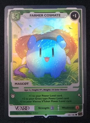 GamerSupps VCard Rising Stars 1st Edition - Farmer Cosmate Holo Mascot - 142/190