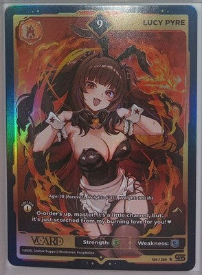 VCard Awakened Worlds - 1st Edition - Rare Power 9 Lucy Pyre Holo