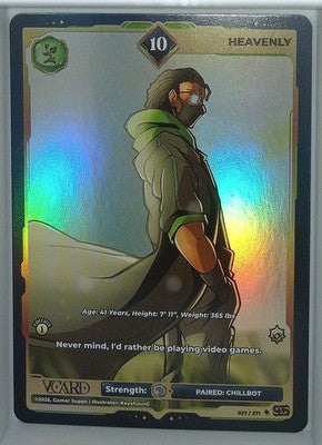 VCard Divine Chaos - 1st Edition - Ultra Rare Power 10 Heavenly