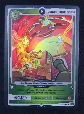 GamerSupps VCard Rising Stars 1st Edition Power 8 Doki's True Form Holo 031/190