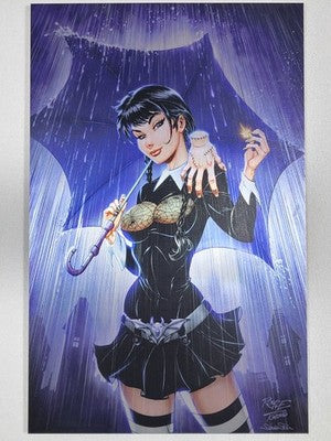 Con Artist #3 Kincaid Exclusive Wednesday Addams Metal Cover