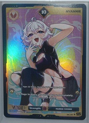 VCard Divine Chaos - 1st Edition - Ultra Rare Power 10 Nyannie