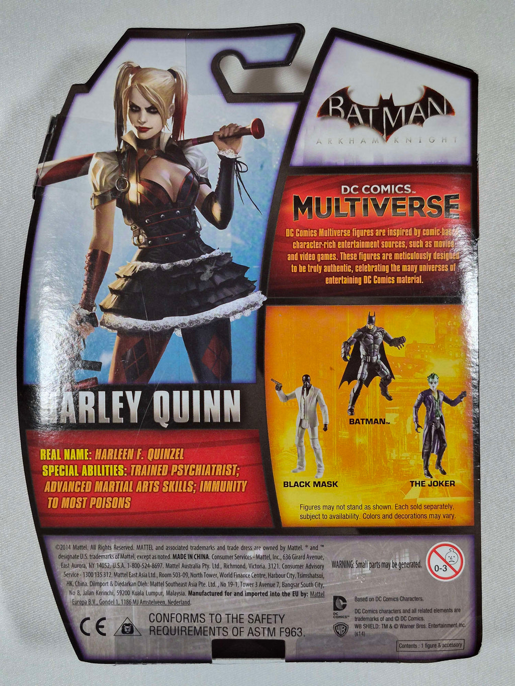 DC Comics Multiverse Batman Arkham Knight Harley Quinn 3.75”