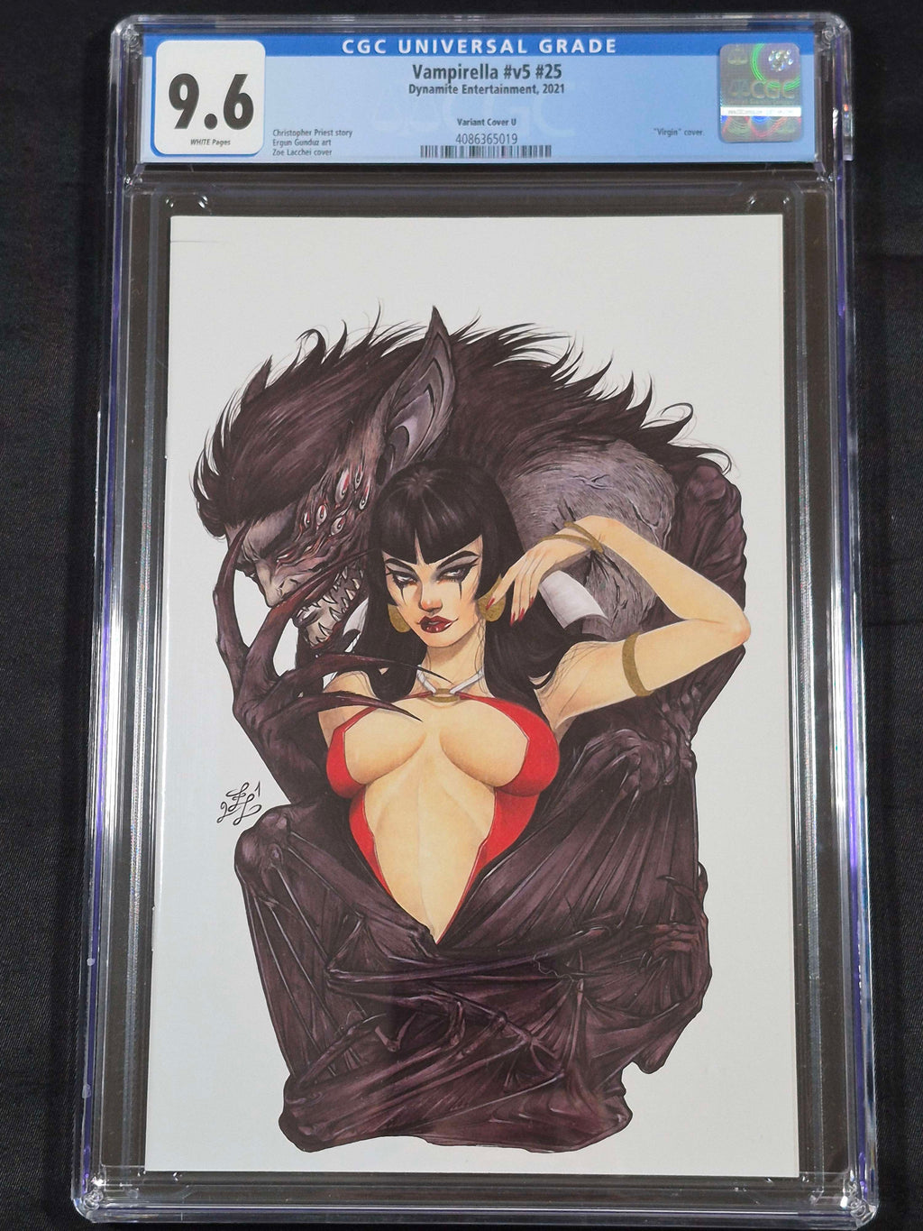 Vampirella v5 #25 CGC 9.6 Virgin Variant Cover U Zoe Lacchei