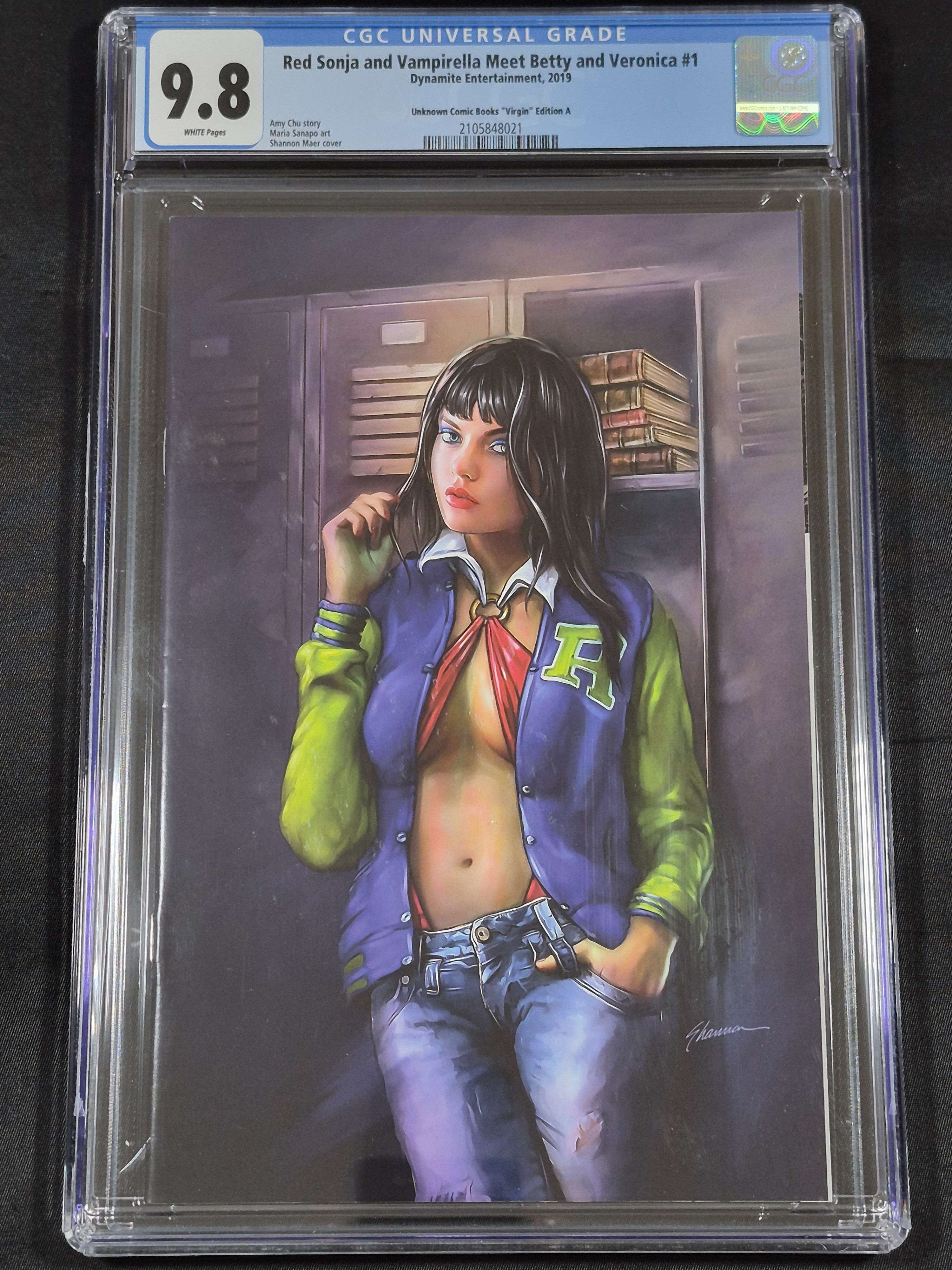 Red Sonja & Vampirella Meet Betty & Veronica #1 CGC 9.8 Unknown Comics Virgin Edition A