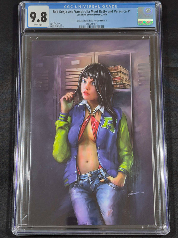 Red Sonja & Vampirella Meet Betty & Veronica #1 CGC 9.8 Unknown Comics Virgin Edition A