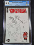Vampirella: Valentine's Day Special #1 CGC 9.8 Sketch Cover Ergun Gunduz