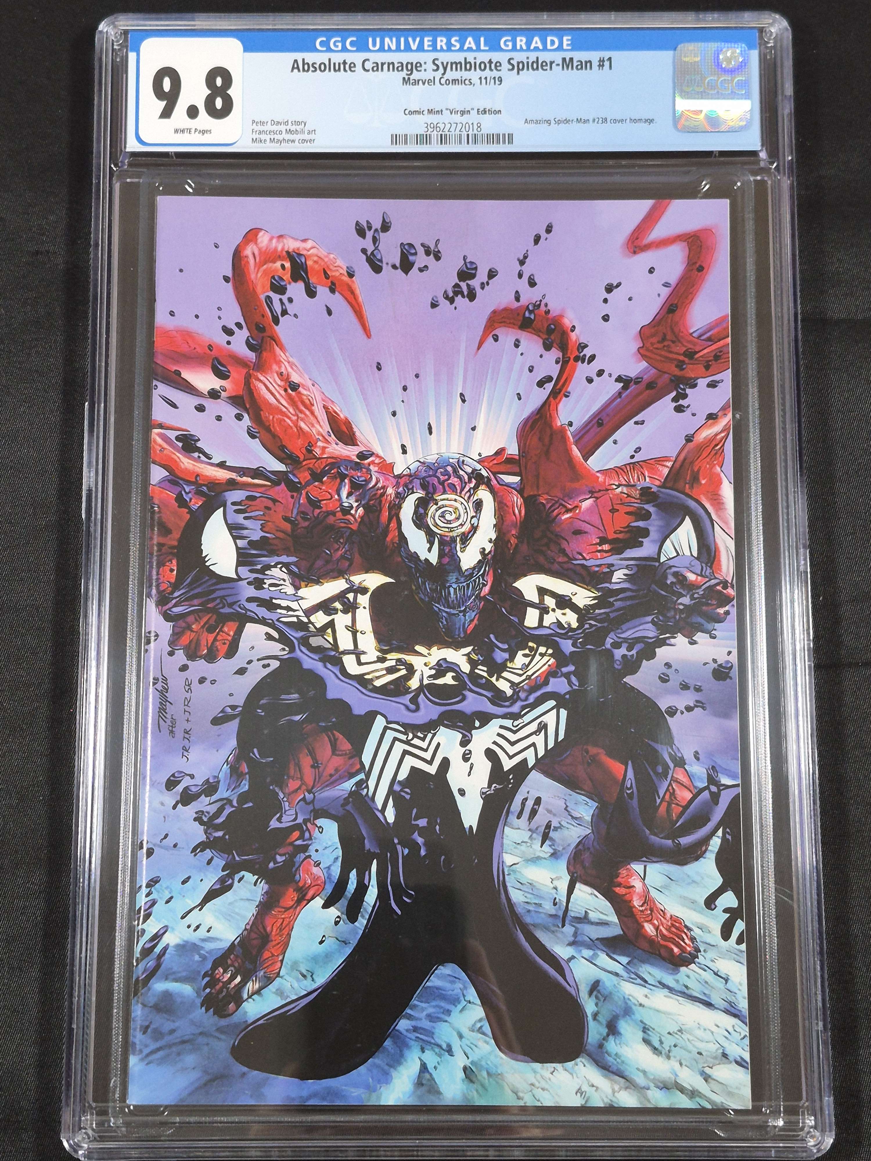 Absolute Carnage: Symbiote Spider-Man #1 CGC 9.8 Comic Mint Virgin Edition