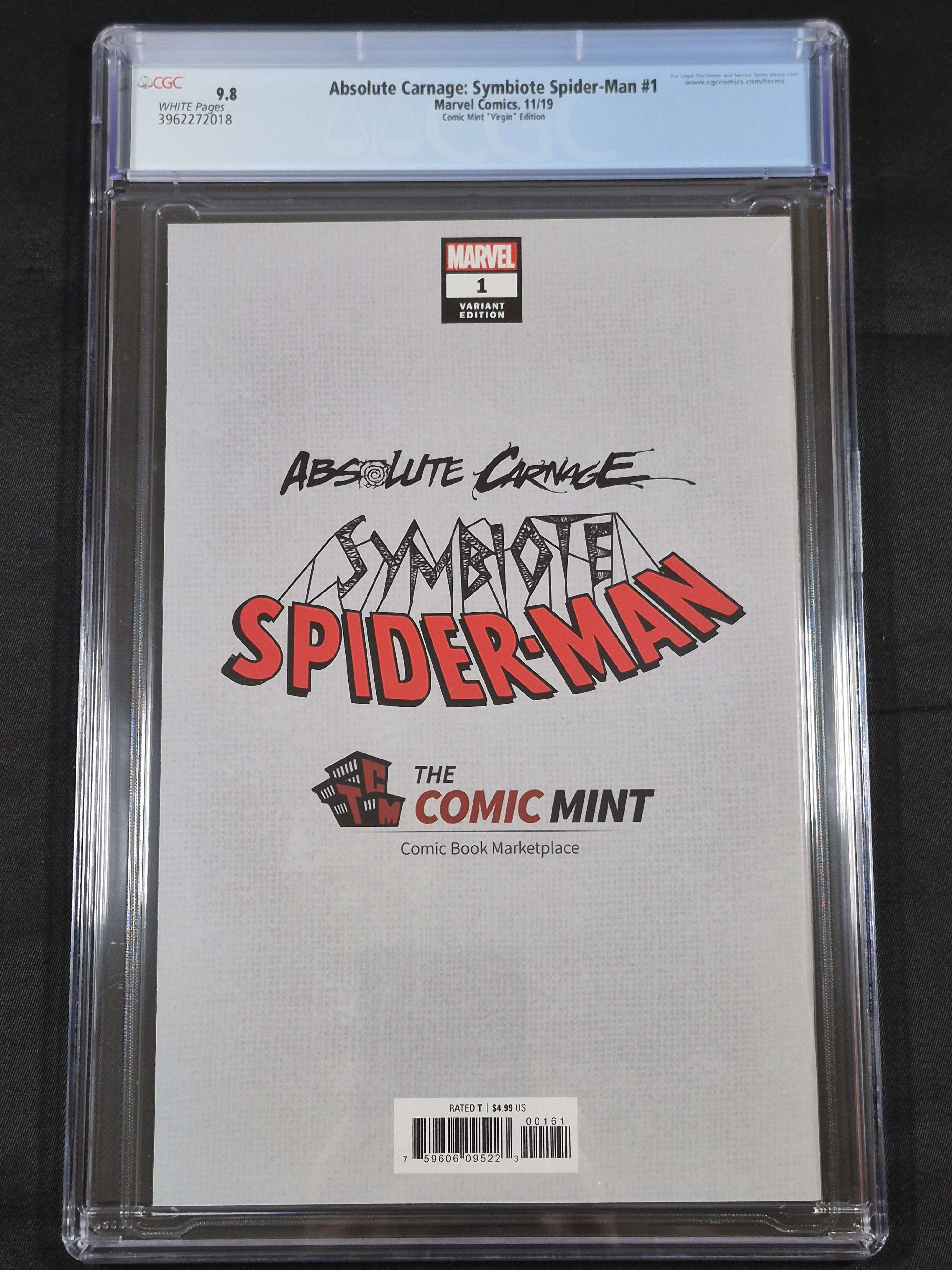 Absolute Carnage: Symbiote Spider-Man #1 CGC 9.8 Comic Mint Virgin Edition