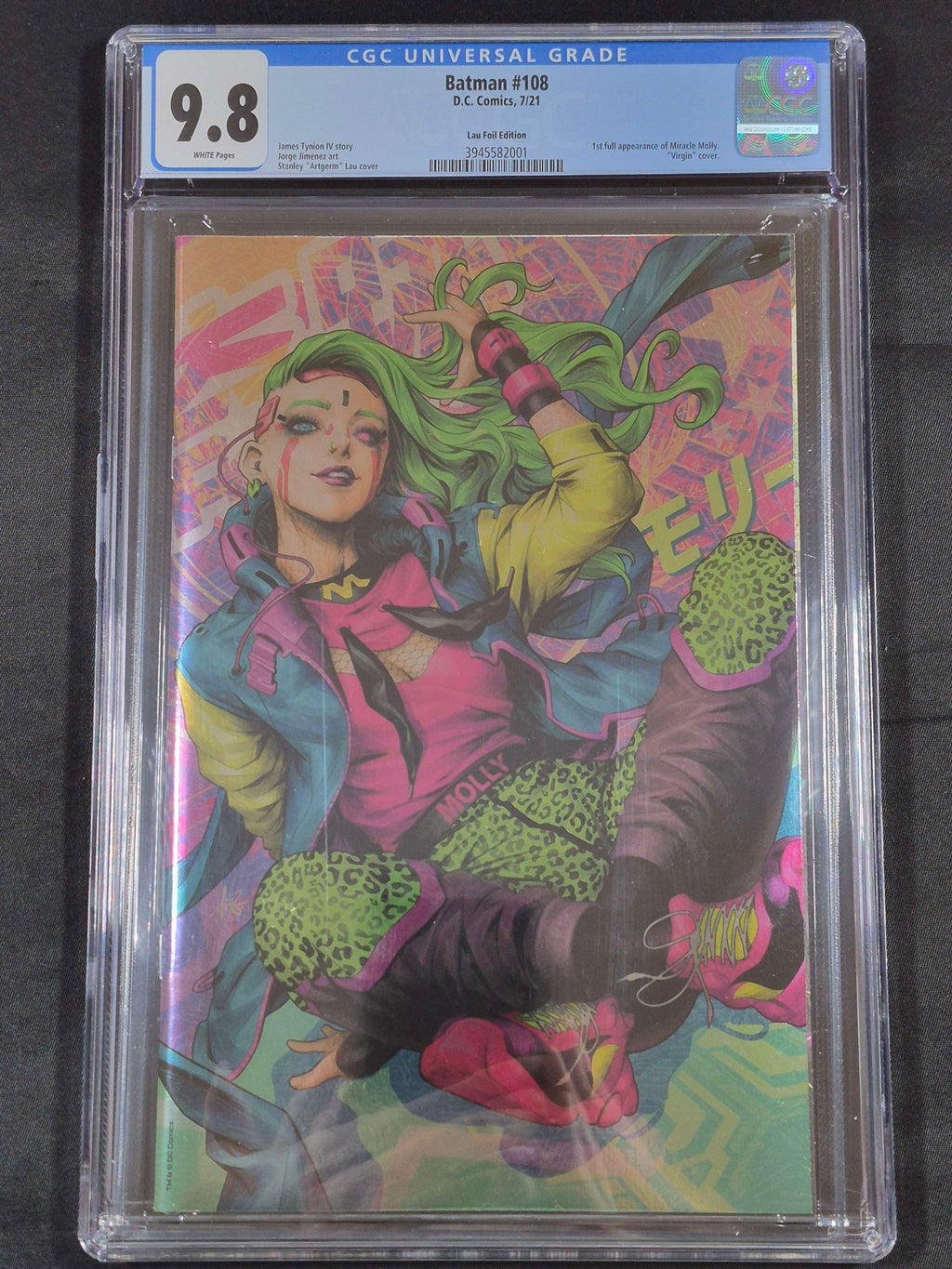 Batman #108 CGC 9.8 Lau Virgin Foil Edition 1st Appearance of Miracle Molly