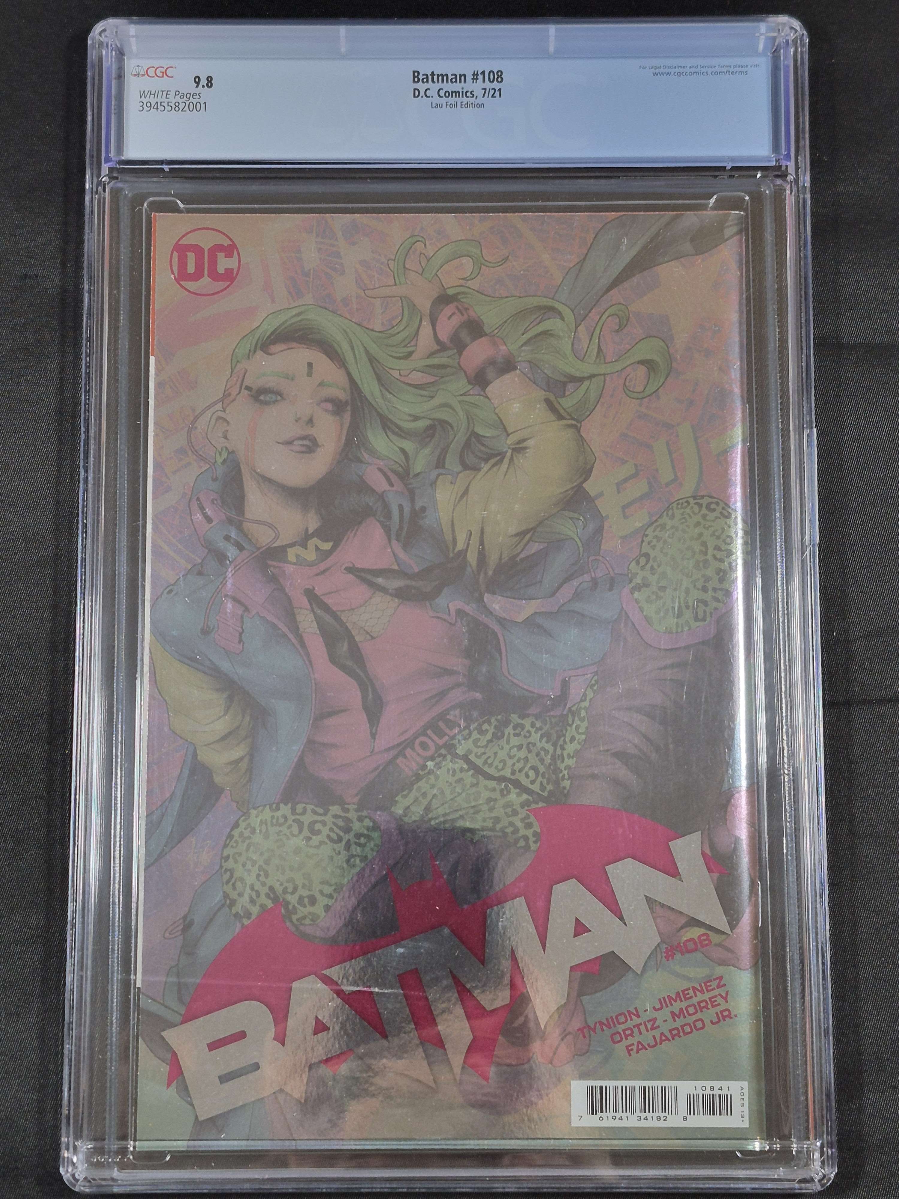 Batman #108 CGC 9.8 Lau Virgin Foil Edition 1st Appearance of Miracle Molly
