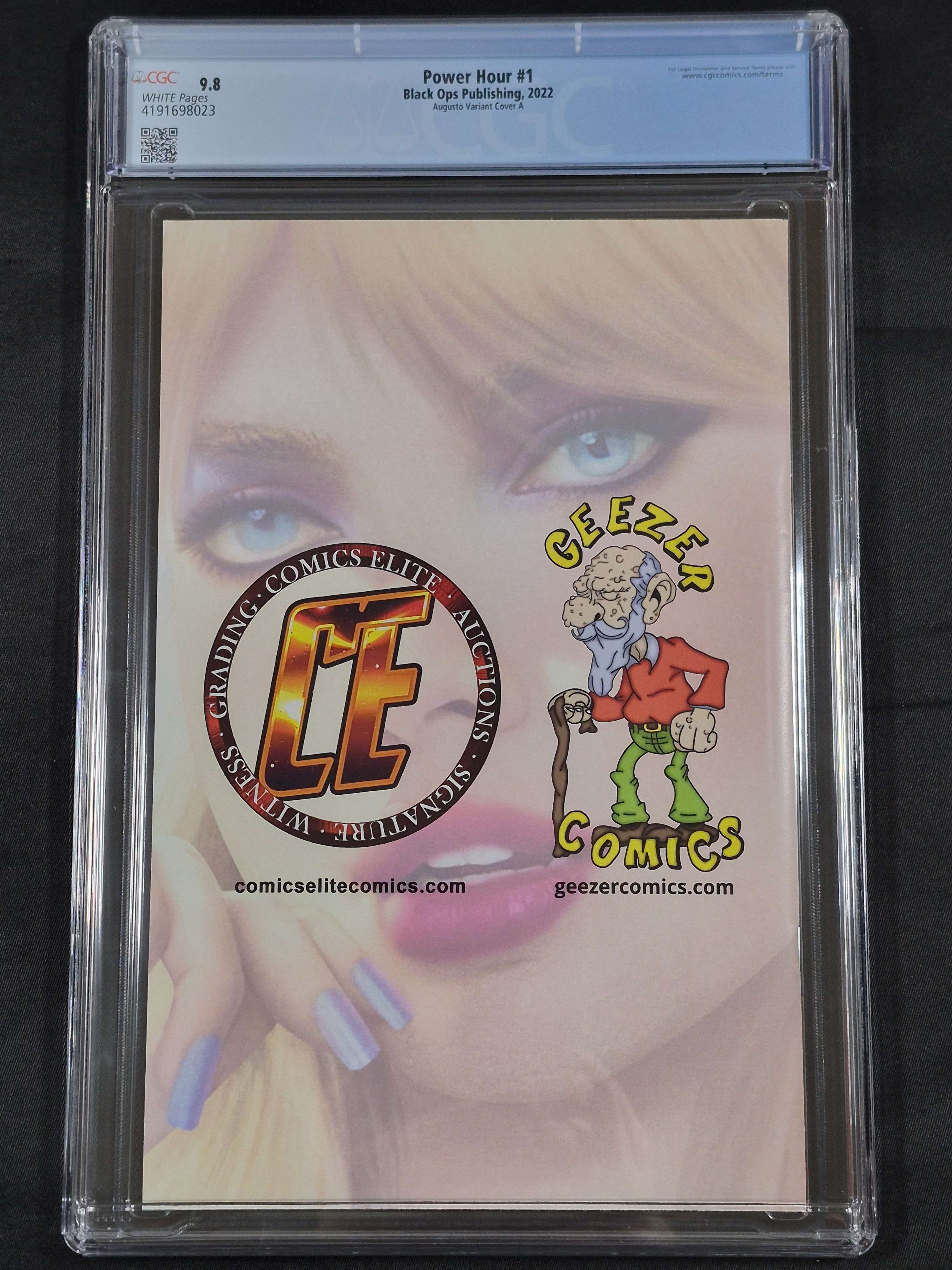 Power Hour #1 CGC 9.8 Augusto Variant Cover A Comics Elite/Geezer Comics Exclusive