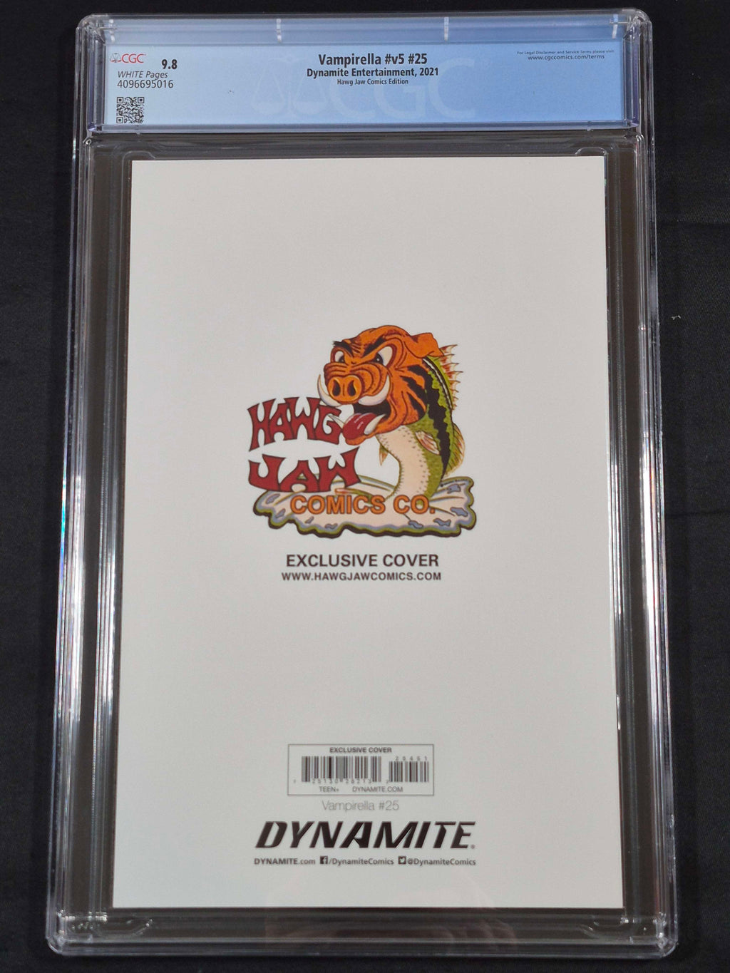 Vampirella v5 #25 CGC 9.8 Hawg Jaw Comics Virgin Edition