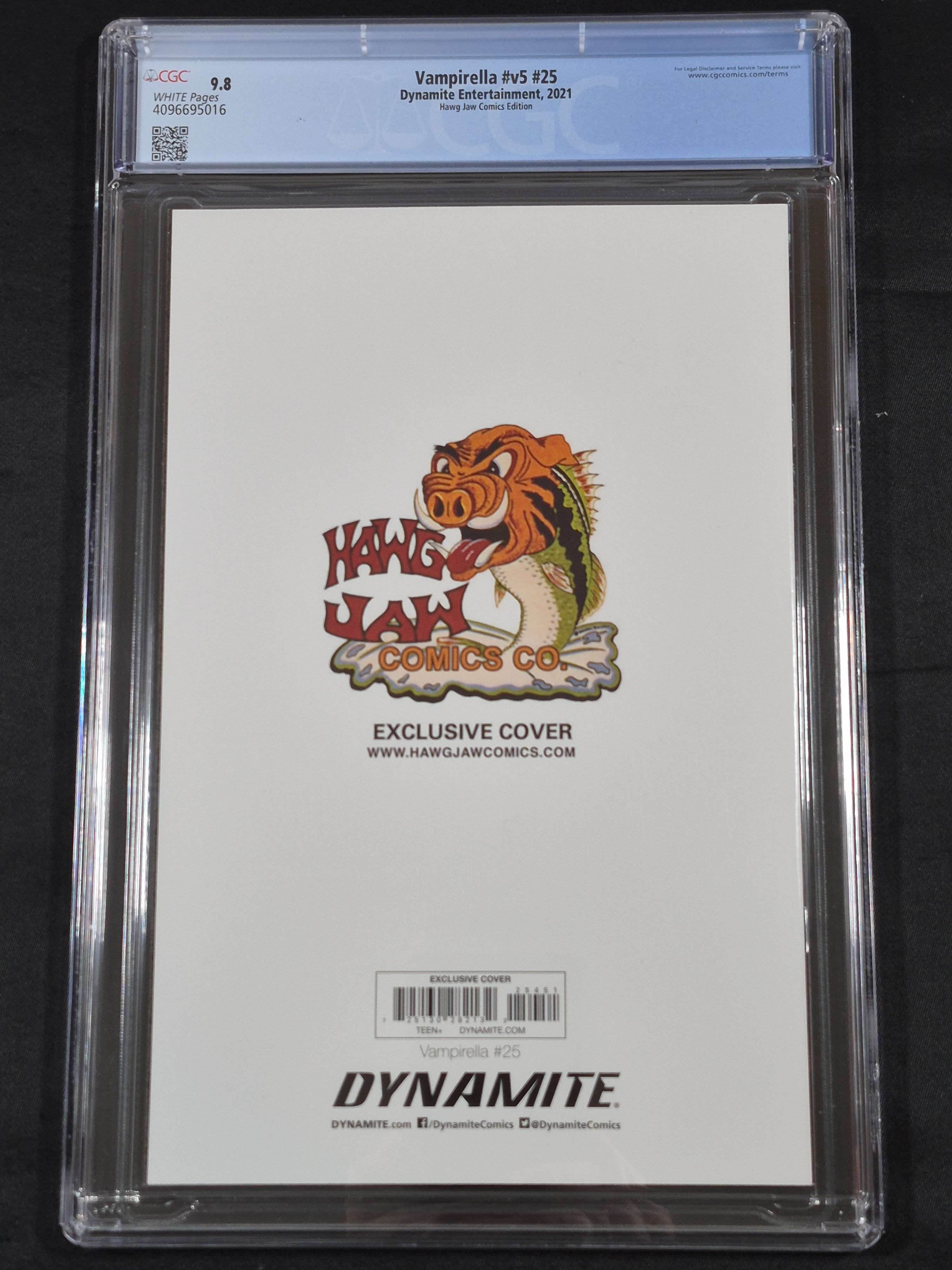 Vampirella v5 #25 CGC 9.8 Hawg Jaw Comics Virgin Edition