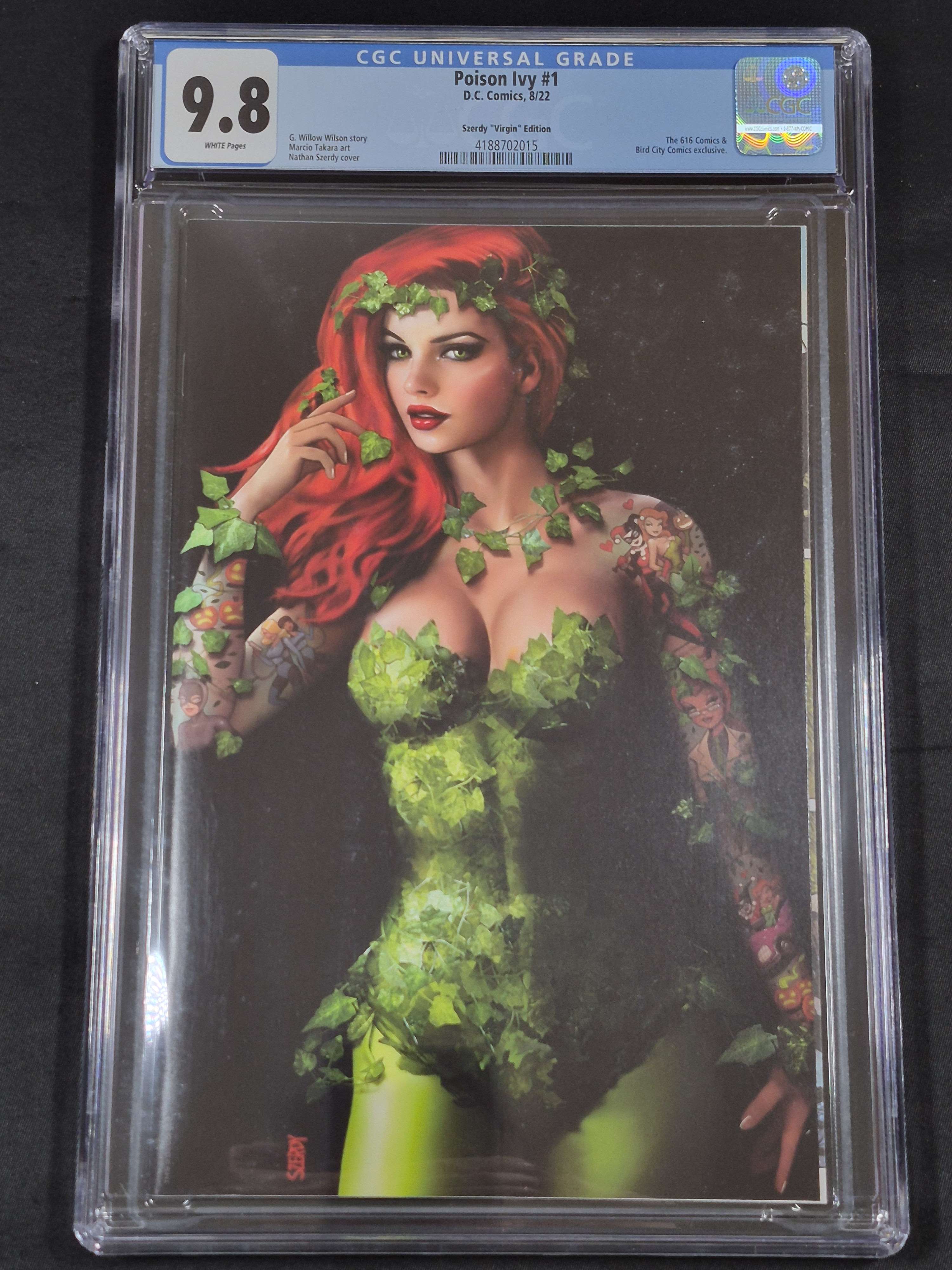 Poison Ivy #1 CGC 9.8 Szerdy Virgin Edition 616 Comics/Bird City Comics Exclusive