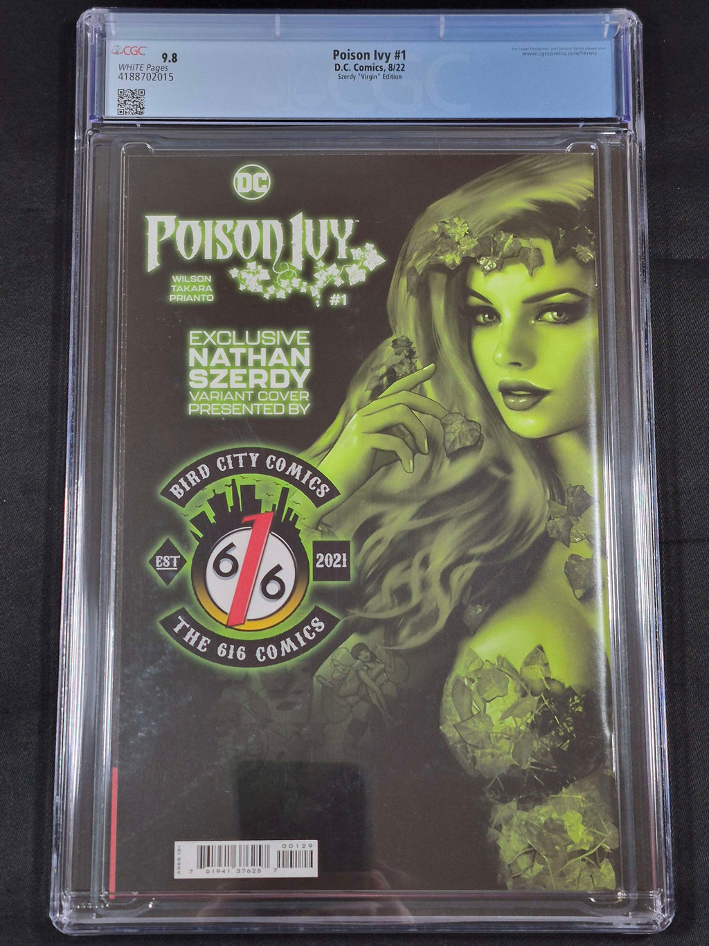 Poison Ivy #1 CGC 9.8 Szerdy Virgin Edition 616 Comics/Bird City Comics Exclusive
