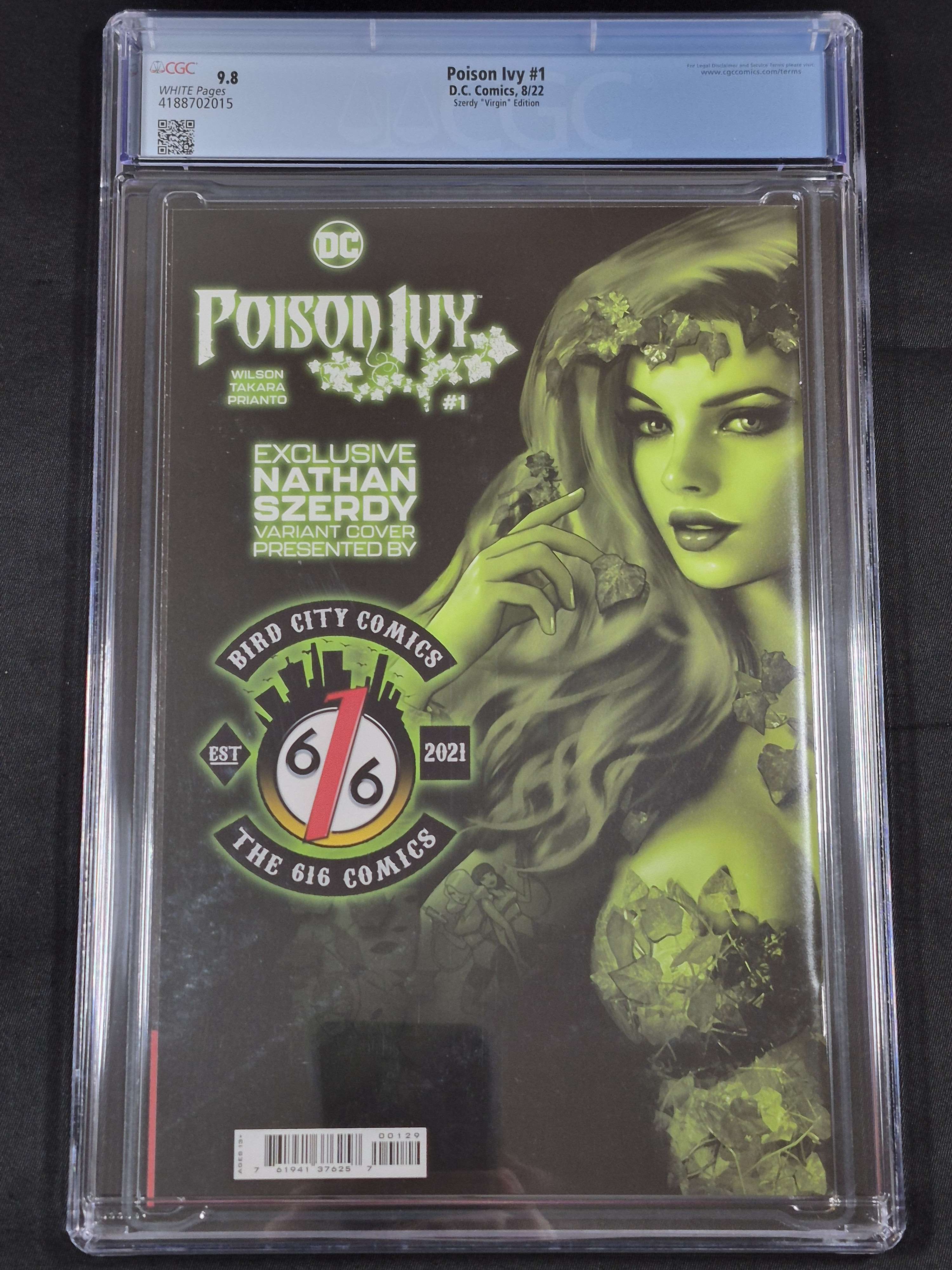 Poison Ivy #1 CGC 9.8 Szerdy Virgin Edition 616 Comics/Bird City Comics Exclusive