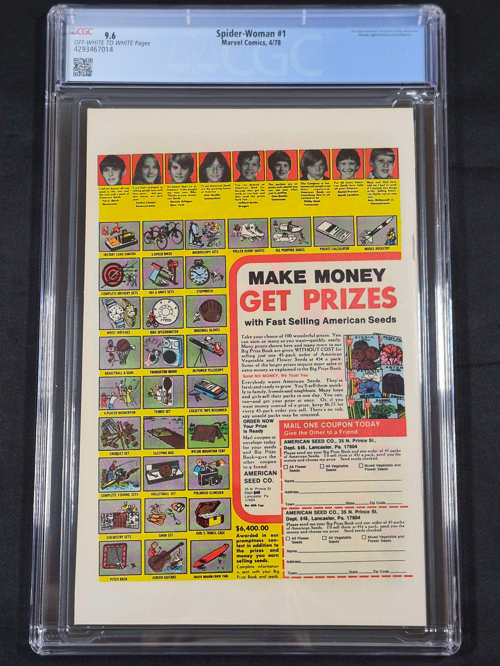 Spider-Woman #1 CGC 9.6 1st Solo Title