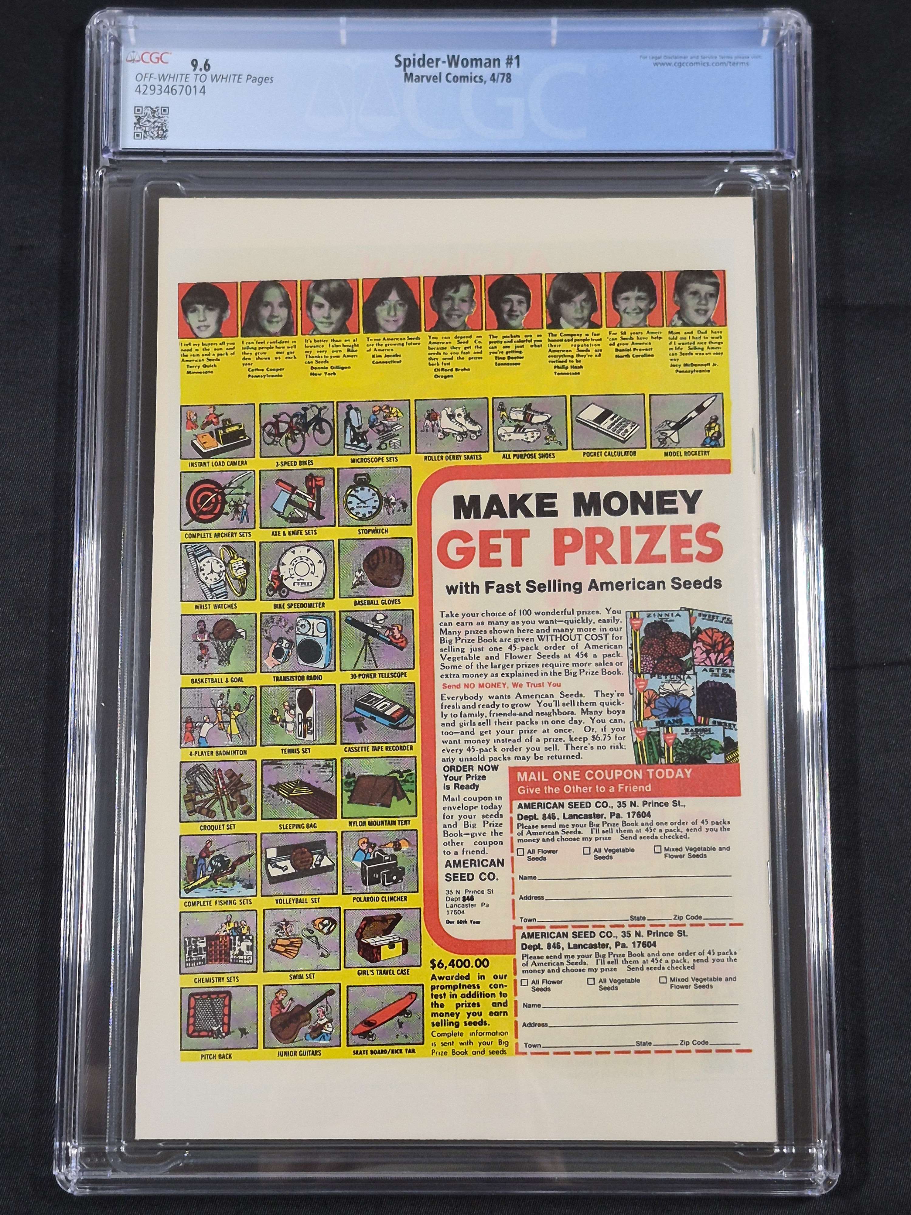 Spider-Woman #1 CGC 9.6 1st Solo Title