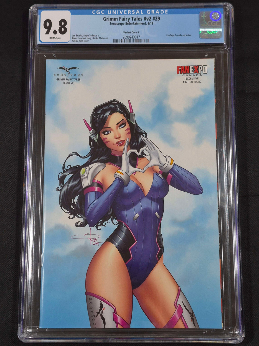 Grimm Fairy Tales v2 #29 CGC 9.8 Variant Cover E FanExpo Canada Exclusive LTD 350