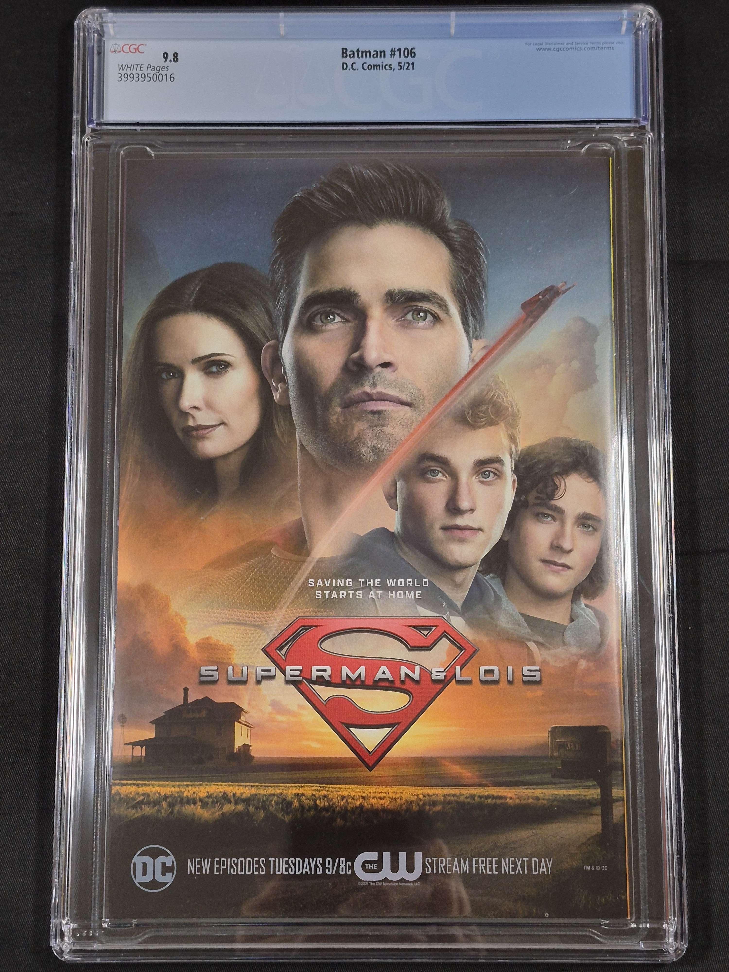 Batman #106 CGC 9.8 1st Cameo of Miracle Molly