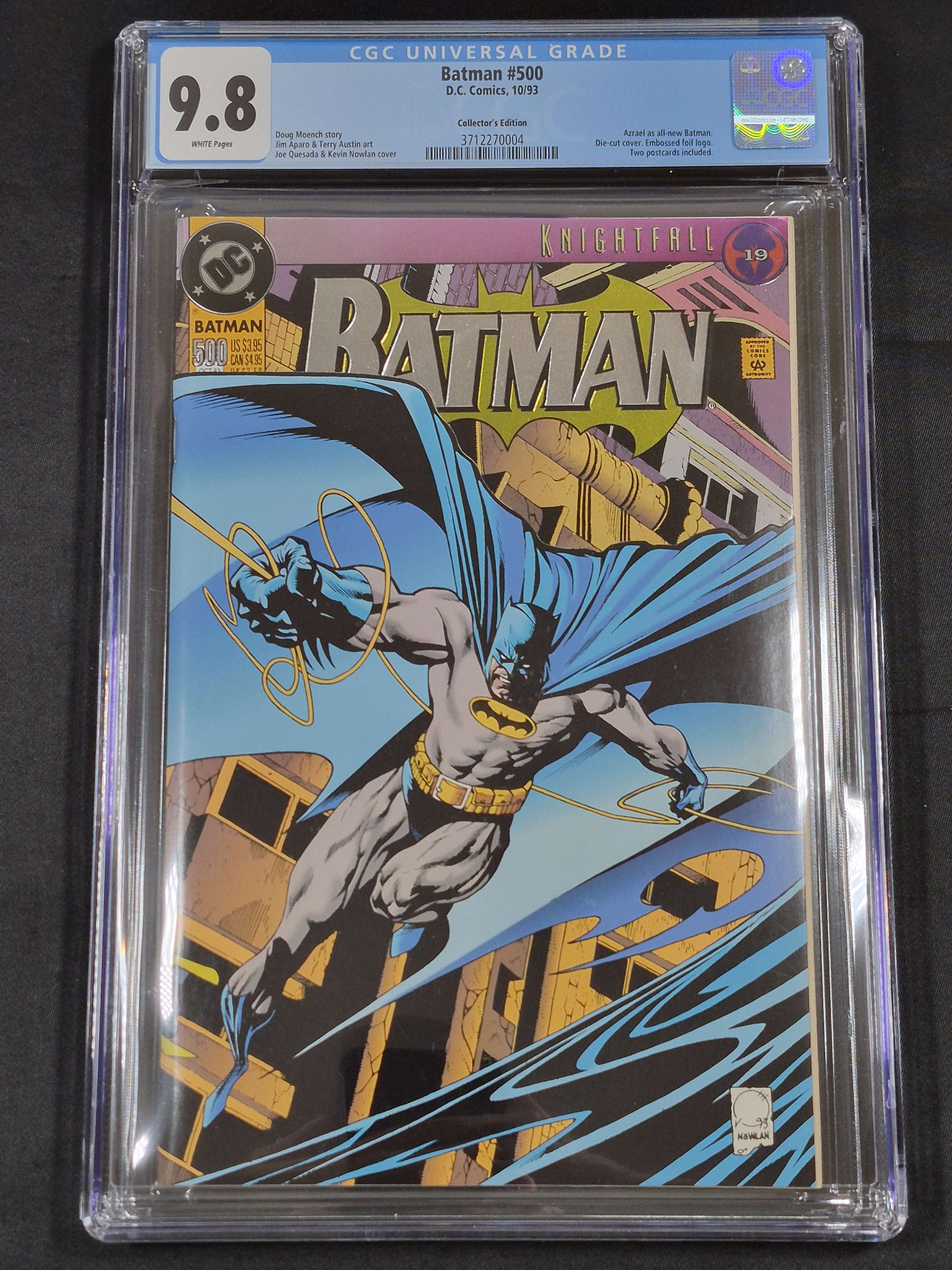Batman #500 CGC 9.8 Collector's Edition Die-Cut Cover 1st Appearance Azrael as Batman