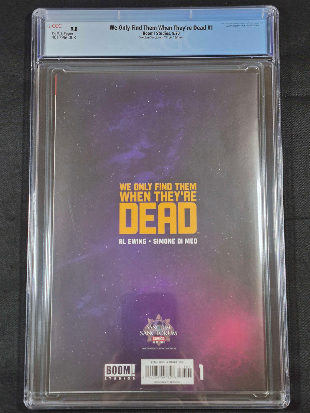 We Only Find Them When They're Dead #1 CGC 9.8 Sanctum Santorum Comics Virgin Edition A