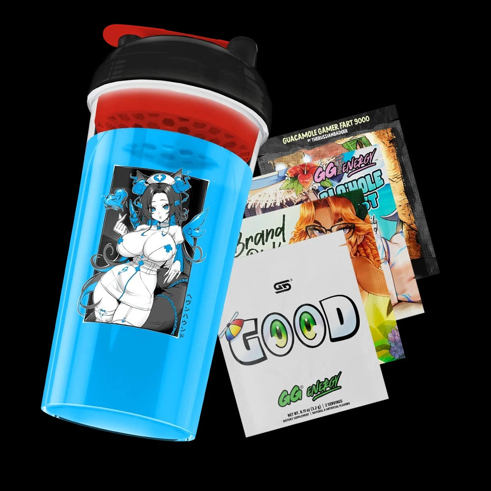 Gamersupps Waifu Creator Cups x Nurse Sinder's Valentine (Black Top)