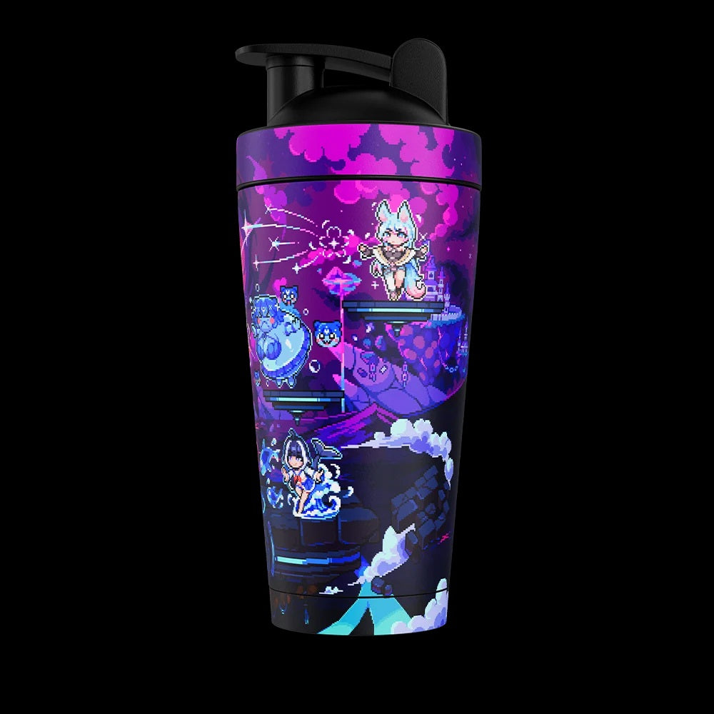 Gamersupps Pixel Cups: Smash Me Bro Metal Shaker
